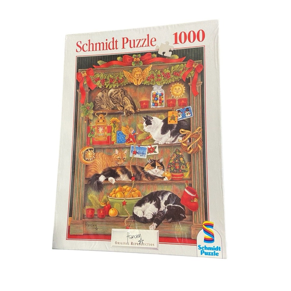 Schmidt Puzzle 03599 1000 Piece Cats Christmas Francien van Westering Sealed